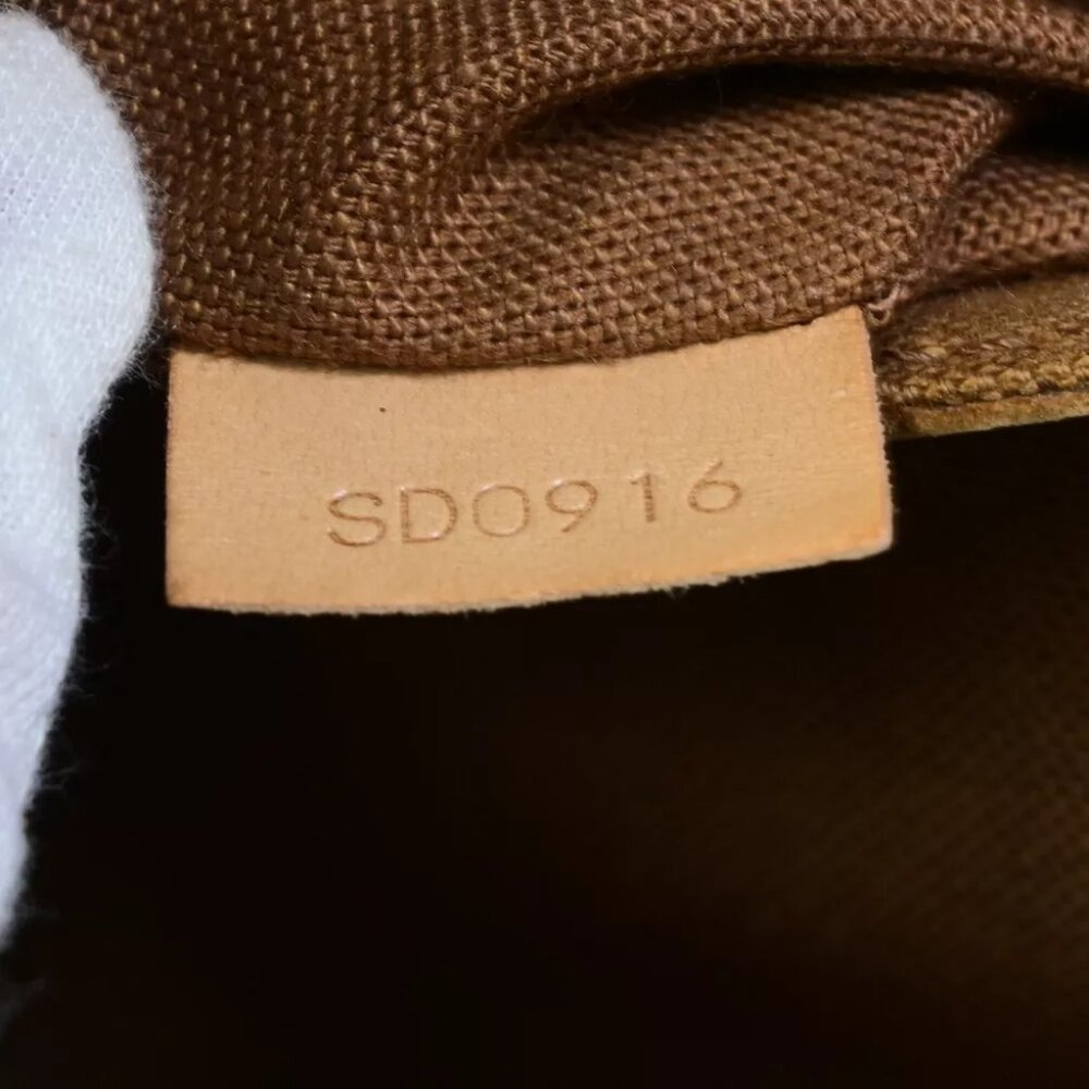LOUIS VUITTON LV Logo Alma Hand Bag Monogram Leather Brown France - Picture 13 of 14